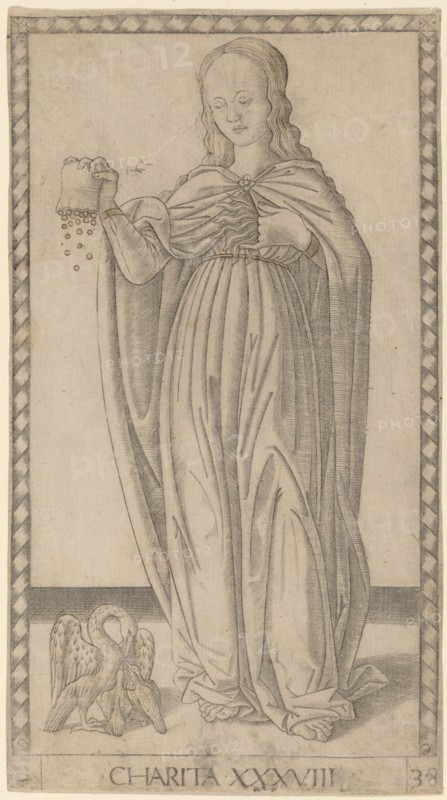 Charita (Charity), c. 1465. Creator: Master of the E-Series Tarocchi.