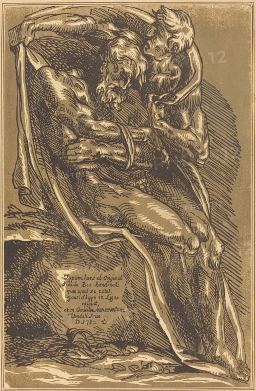 A Naked Man, Seated, with His Hands Tied, 1782. Creator: John Skippe.