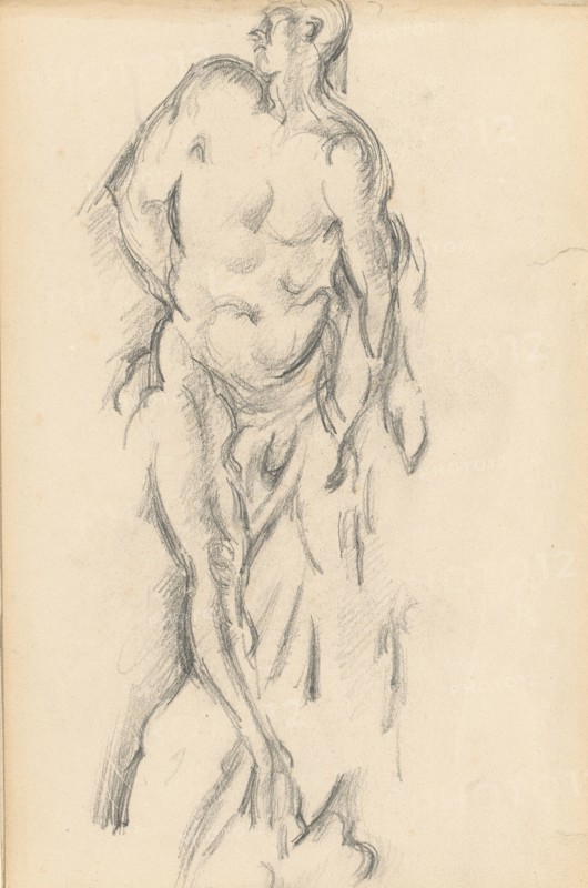 Study of Puget's "Milo of Crotona", 1895/1898. Creator: Paul Cezanne.