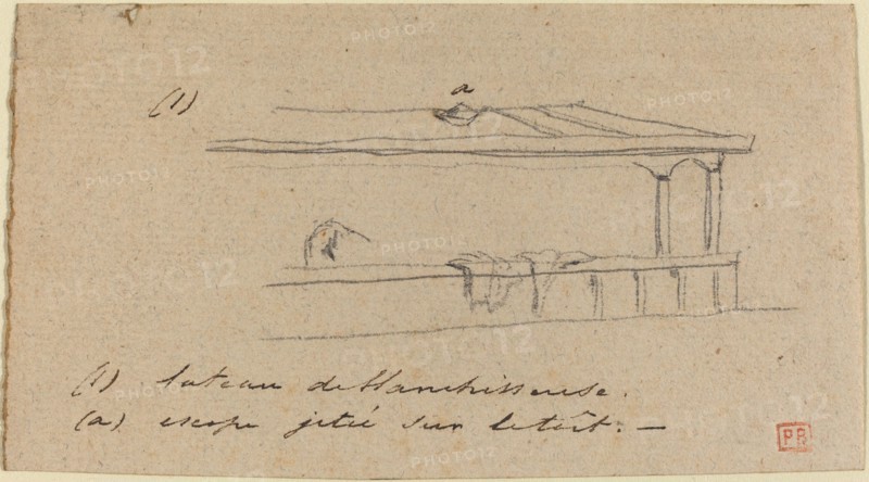 Study for "Le Petit Pont", probably c. 1850. Creator: Charles Meryon.