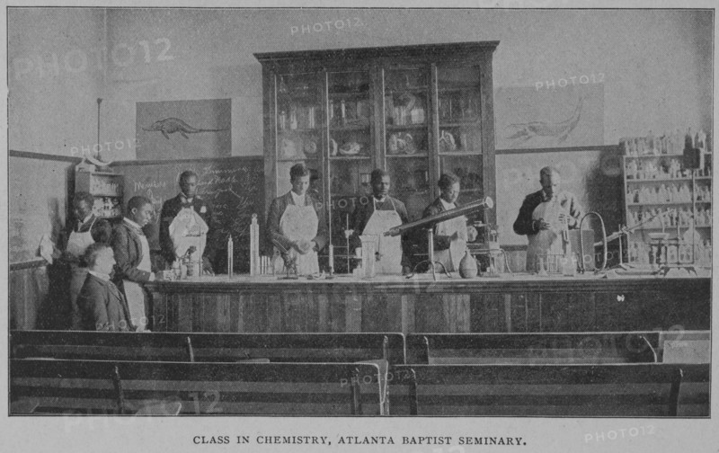 Class in chemistry, Atlanta Baptist Seminary, 1902. Creator: Unknown.