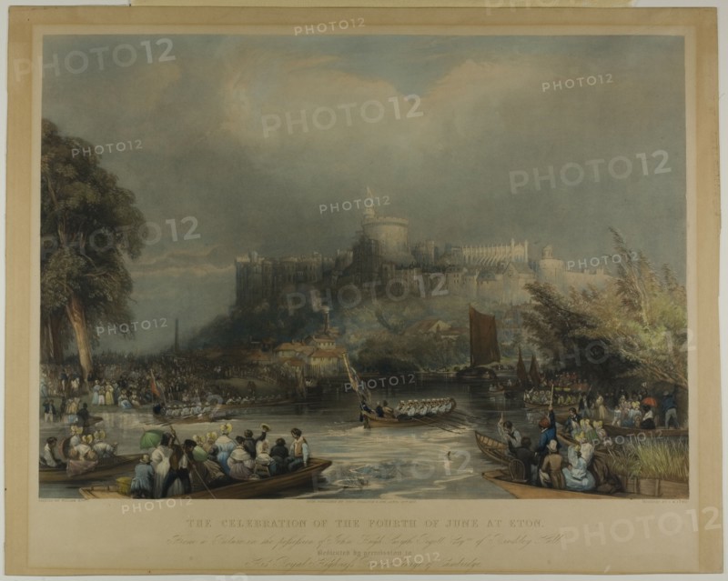 Celebration of the Fourth of June at Eton, 1837. Creator: C. O. Lewis.