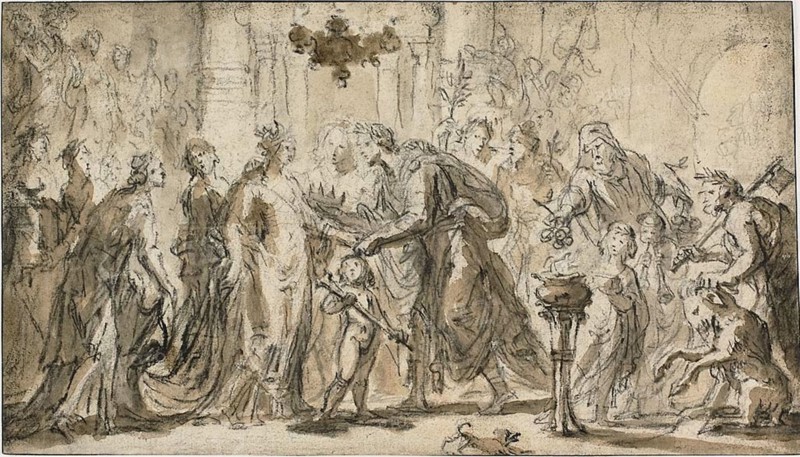 The Marriage of Zenobia and Odenatus, n.d. Creator: Justus van Egmont.
