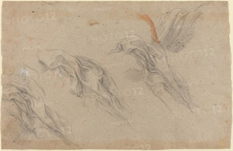 Drapery Studies [recto], late 1650s. Creator: Baldassare Franceschini.
