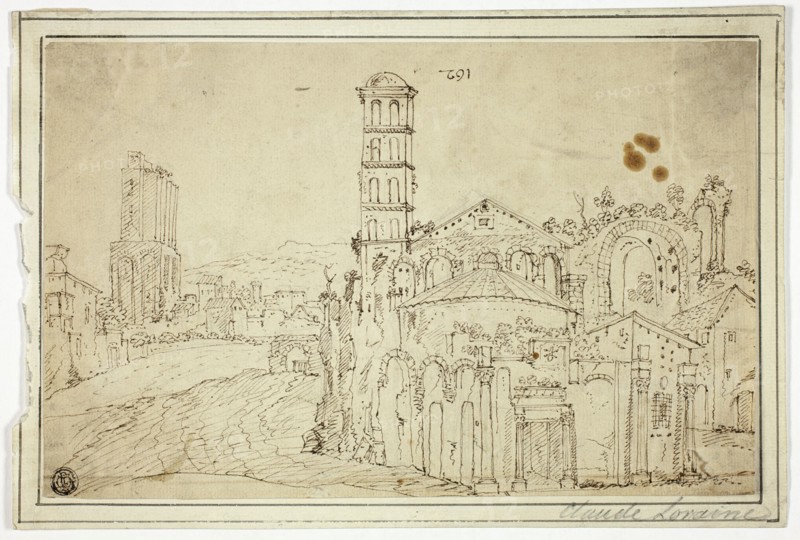 View in Rome: Torre della Melisa, Ruins of Early Christian Church, n.d.