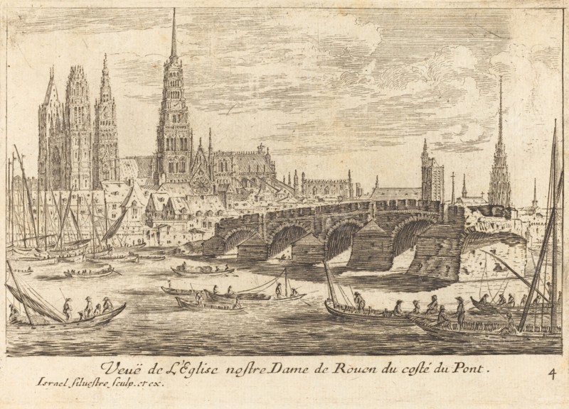 Veue de l'Eglise nostre Dame de Rouen, 1664. Creator: Israel Silvestre.