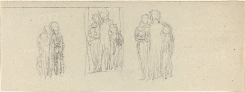 Three Groups of Figures (Parents and Children?). Creator: John Flaxman.