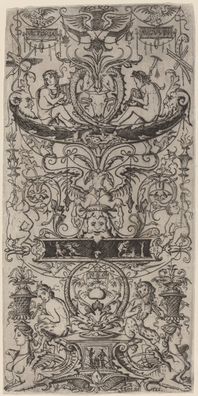 Ornament Panel: Victoria Augusta, c. 1507. Creator: Nicoletto da Modena.