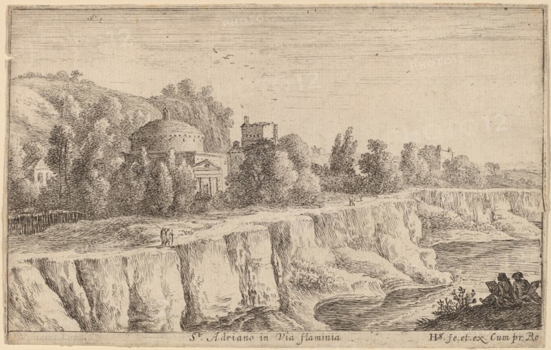 Church of San Adrian on the Via Flaminia. Creator: Herman van Swanevelt.