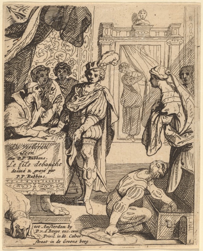 The Prodigal Son Receiving His Patrimony. Creator: Theodoor van Thulden.