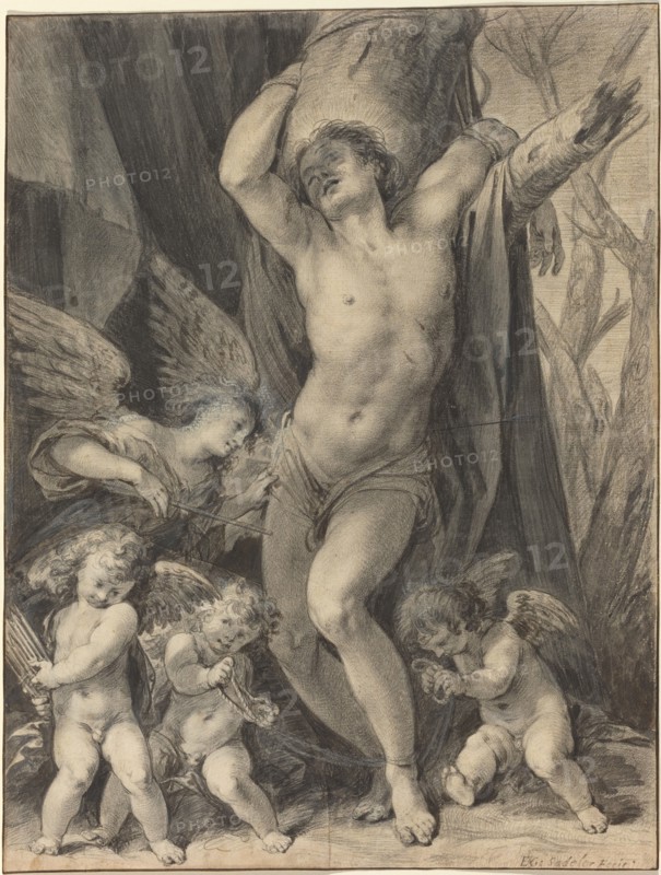 The Martyrdom of Saint Sebastian, c. 1620. Creator: Aegidius Sadeler II.