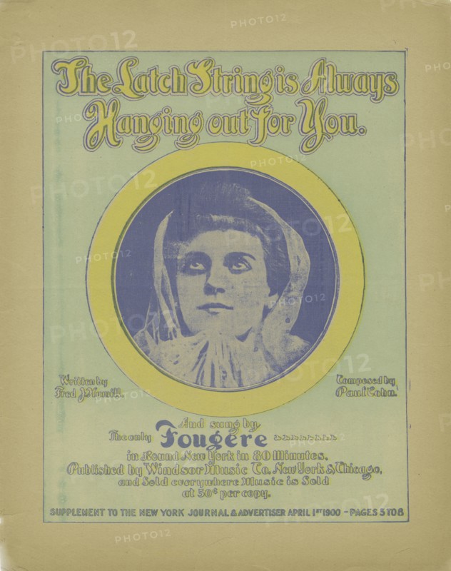 'The latch-string's always hanging out for you', 1900. Creator: Unknown.
