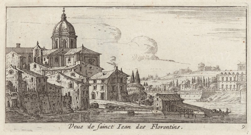 Veue de sainct Jean des Florentins, 1640-1660. Creator: Israel Silvestre.