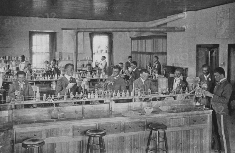 In the agricultural laboratory, 1904. Creator: Frances Benjamin Johnston.