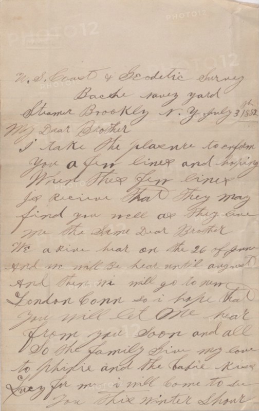 Letter from an African-American man (Van Smith), 1883.  Creator: Unknown.