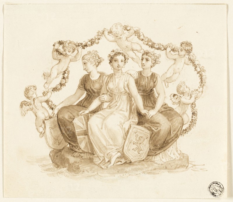 Allegory of England, Scotland, and Ireland, n.d. Creator: Thomas Stothard.