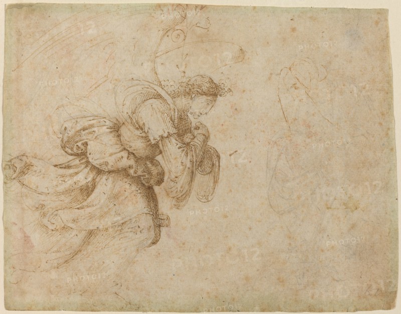 The Angel of the Annunciation [recto], 1500/1504. Creator: Fra Bartolomeo.