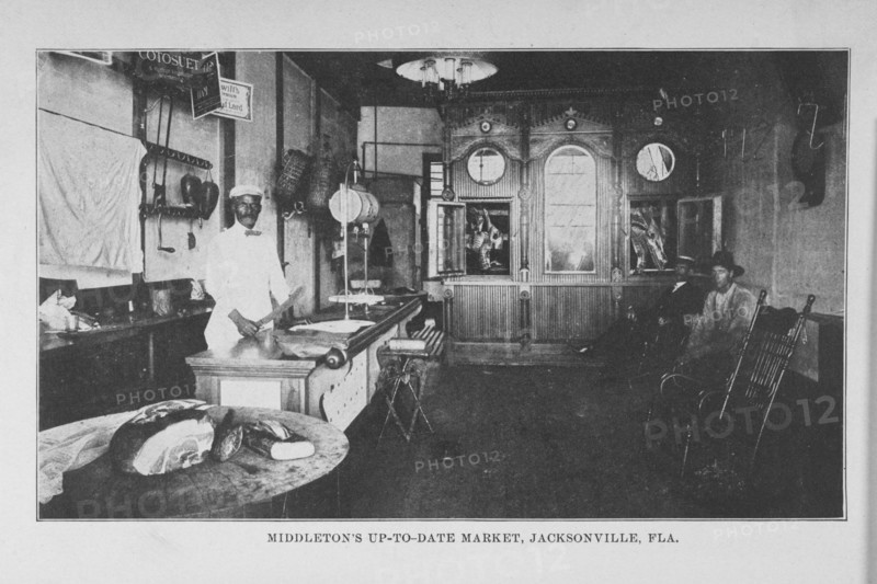 Middleton's up-to-date market, Jacksonville, Fla., 1907. Creator: Unknown.