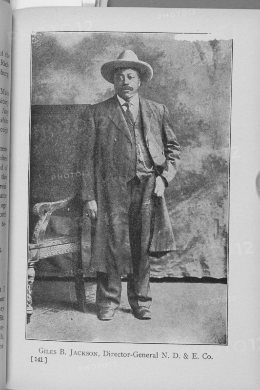 Giles B. Jackson, Director-General N. D. & E. Co., 1911. Creator: Unknown.