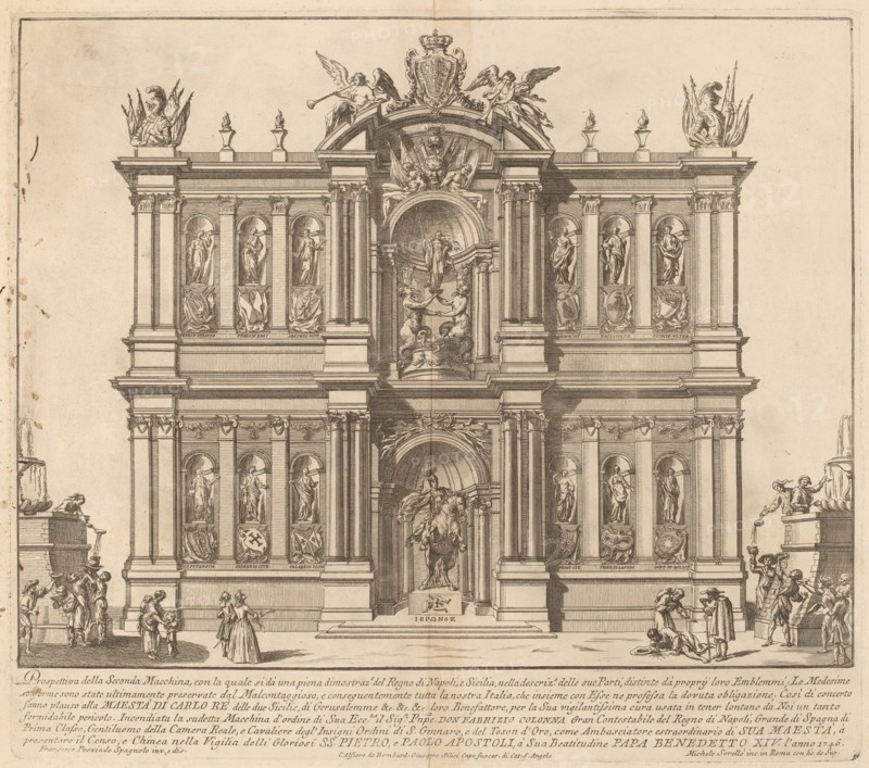 The Kingdom of Naples, for the "Chinea" Festival, 1746. Creator: M Sorello.