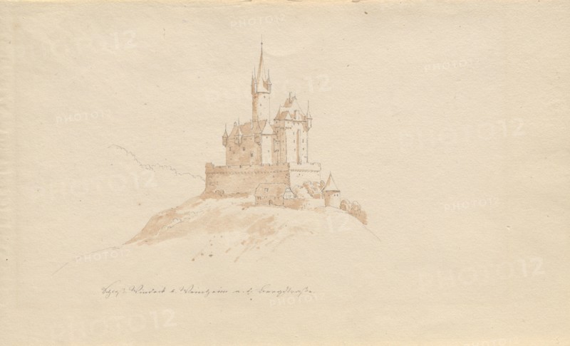 Schloss Windeck b. Weinhelm a. d. Bergstrasse. Creator: Julius von Leypold.