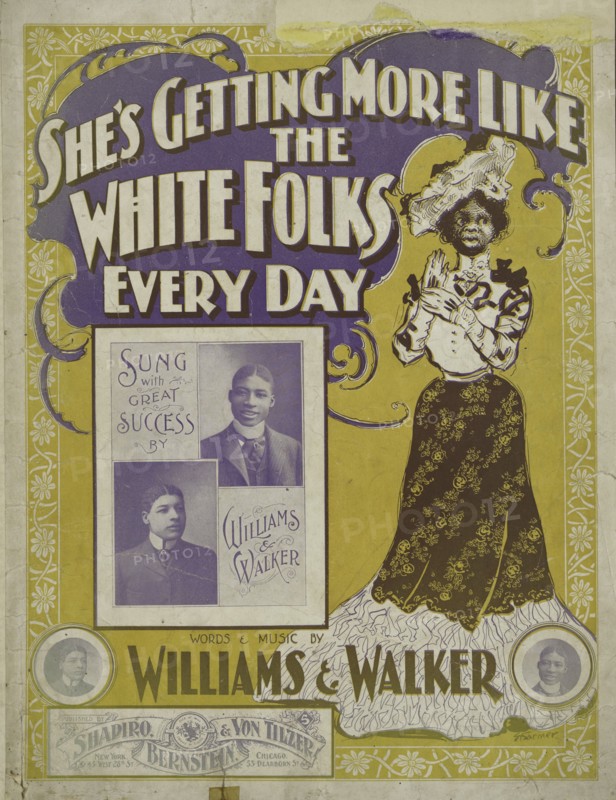 'She's getting mo' like the white folks every day', 1901. Creator: Unknown.