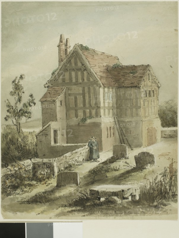 School House at Kings Norton, Near Birmingham, 1824. Creator: Samuel Austin.