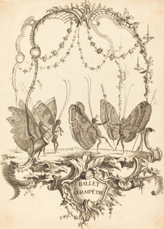 Ballet Champêtre, in or after 1756. Creator: Charles-Germain de Saint-Aubin.
