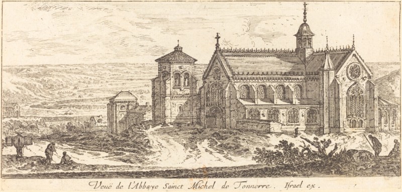 Veue de l'Abbaye Sainct Michel de Tonnerre, 1650. Creator: Israel Silvestre.