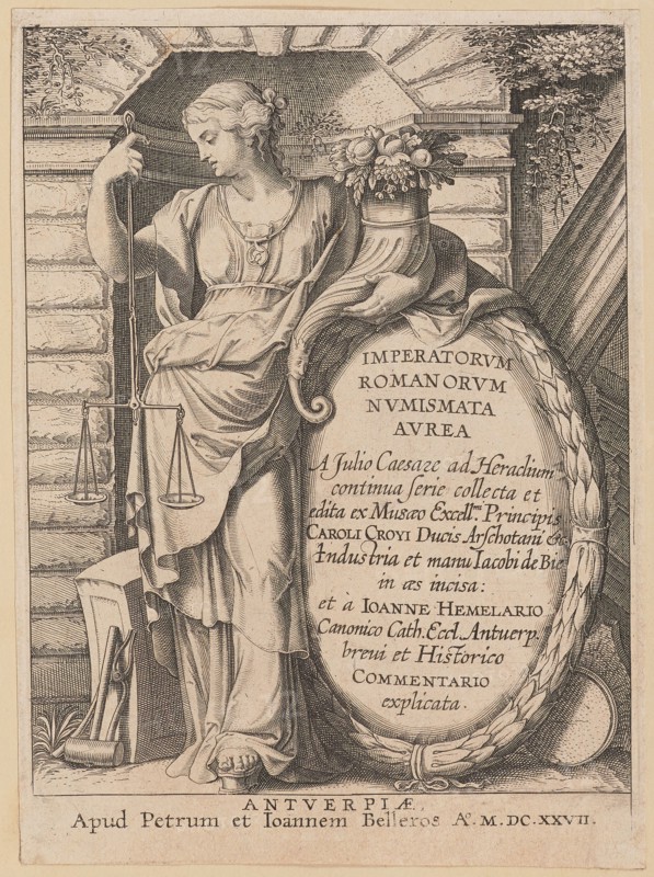 Title Page for Imperatorvm Romanorvm Nvmismata Avrea, 1627. Creator: Unknown.