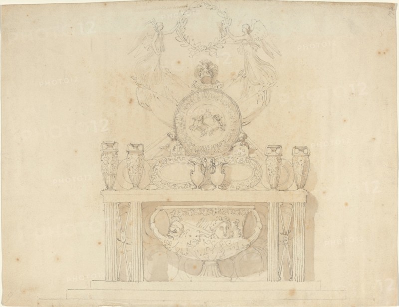 Study for Decorations of Buckingham Palace, 1820/1826. Creator: John Flaxman.