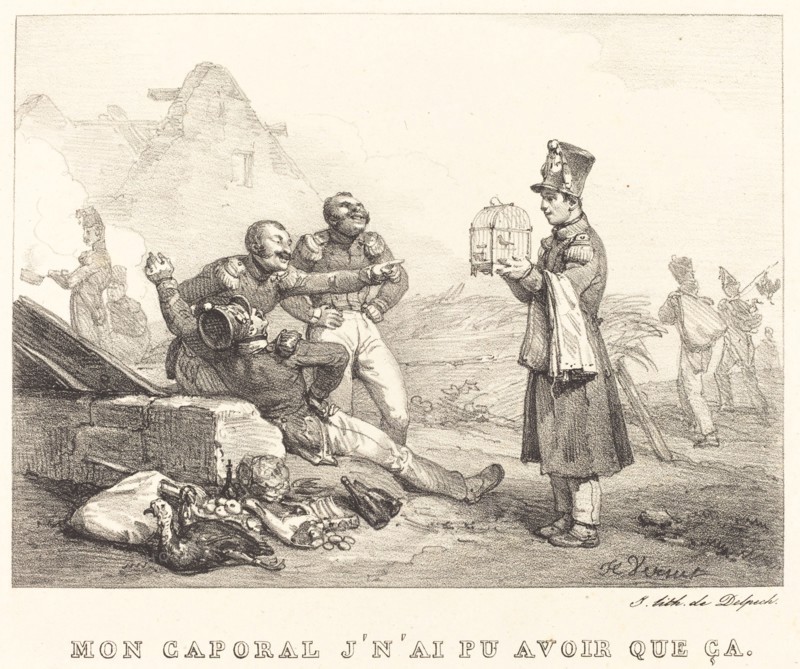 Mon Caporal, Je n'ai pu avons que ça, 1823. Creator: Emile Jean-Horace Vernet.