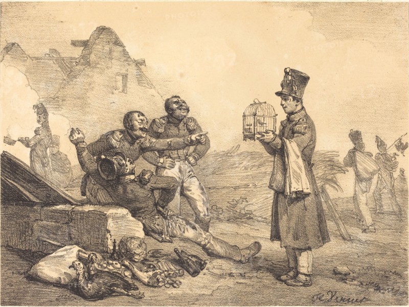 Mon Caporal, je n'ai pu avons que ça, 1823. Creator: Emile Jean-Horace Vernet.