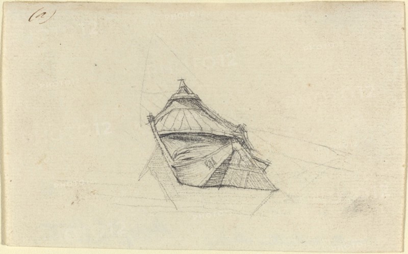 Seine Boat for "Le Pont-au-Change", probably c. 1854. Creator: Charles Meryon.