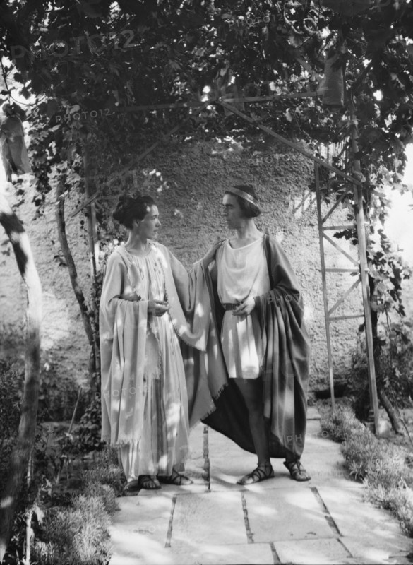 Kanellos, Vanellos and Tanagra, in dance costumes, 1929 Creator: Arnold Genthe.