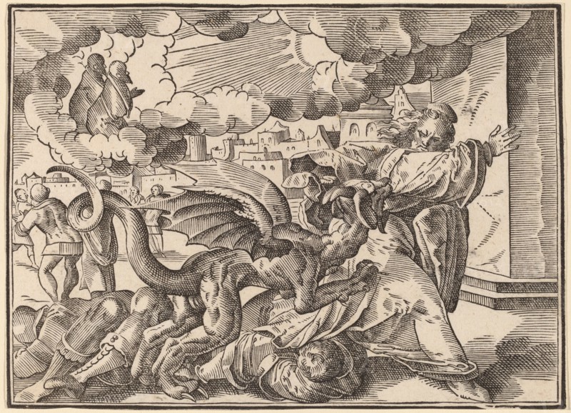 The Four Horsemen of the Apocalypse, published 1630. Creator: Christoph Maurer.
