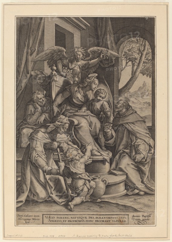 The Holy Kinship, before 1611. Creators: Hieronymous Wierix, Dionisio Calvaert.