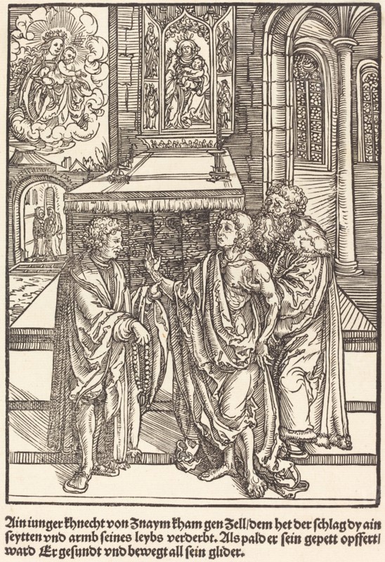 Ain iunger Khnacht von Znaym ..., c. 1503. Creator: Master of the Legend Scenes.