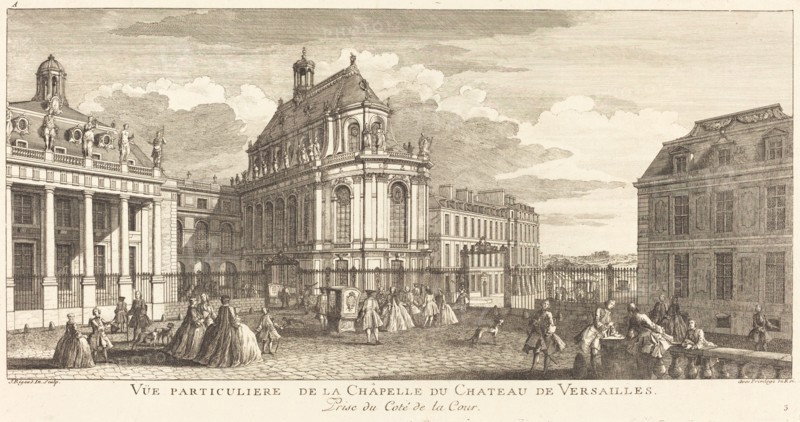 Vue Particuliere de la Chapelle du Chateau deVersailles. Creator: Jacques Rigaud.