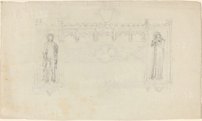 Design for the Simcoe Monument, Exeter Cathedral, c. 1814. Creator: John Flaxman.