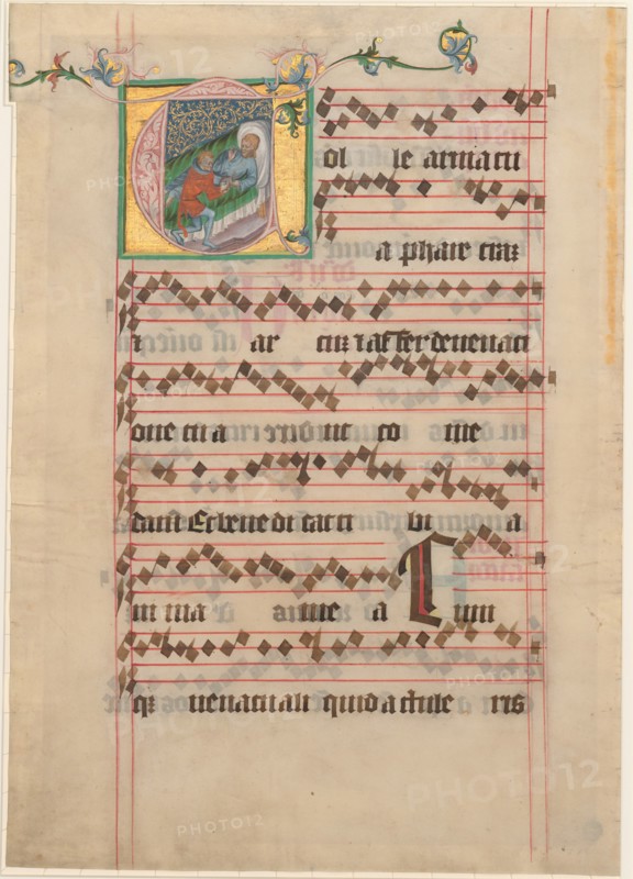 Isaac Blessing Jacob, 1400/1405. Creator: Master of the Golden Bull, Follower of.