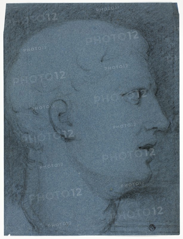 Profile of Head after a Cast (recto and verso), n.d. Creator: George Henry Harlow.