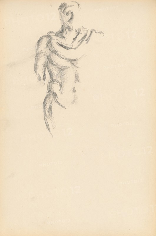 Study of a Standing Male Figure after the Antique, c. 1895. Creator: Paul Cezanne.