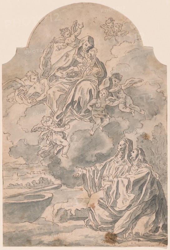 The Virgin and Child Appearing to Two Female Monastics, c. 1700. Creator: Unknown.