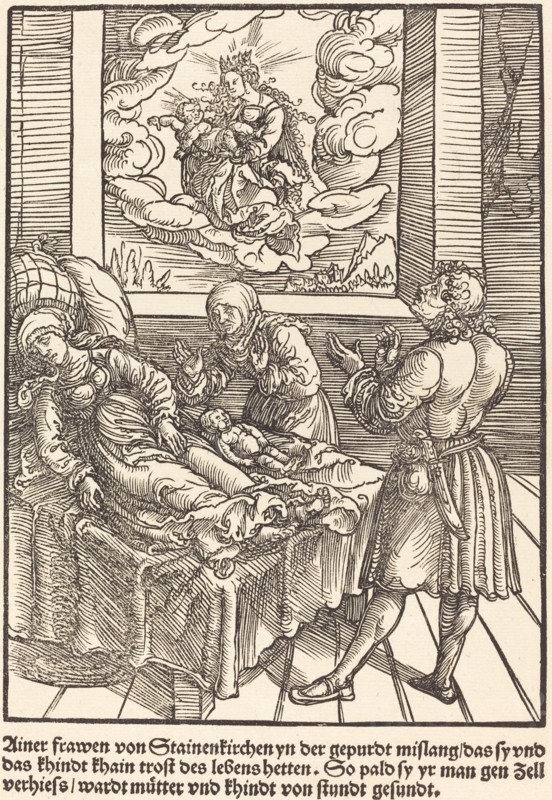 Ainer frawen von Stainerkirchen ..., c. 1503. Creator: Master of the Legend Scenes.
