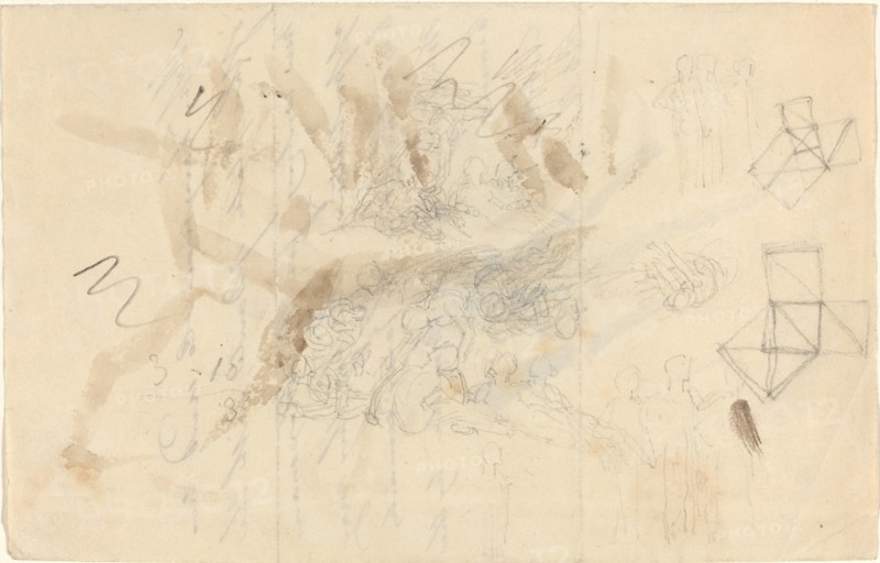 Angels Descending to the Daughters of Men, probably c. 1821. Creator: John Flaxman.