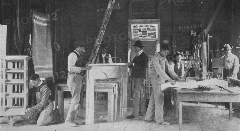 A furniture and repair shop at Snow Hill, 1904. Creator: Frances Benjamin Johnston.