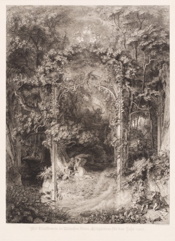 Das Waldfräulein (The Lady of the Forest), 1845. Creator: Eugen Napoleon Neureuther.