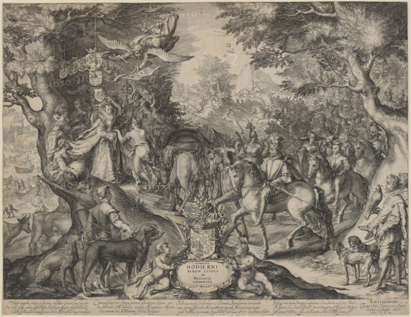 Allegory of Flourishing State of the United Provinces, 1602. Creator: Jan Saenredam.