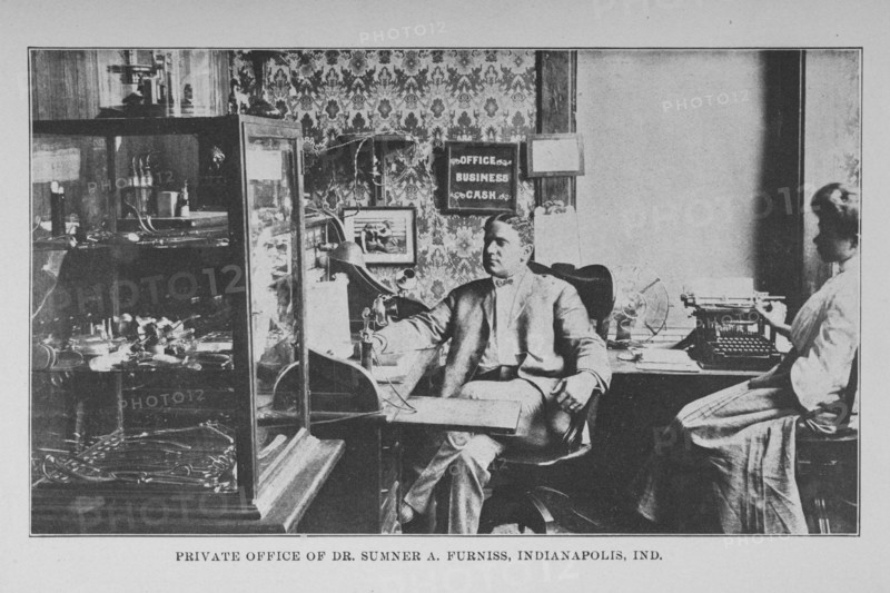 Private office of Dr. Sumner A. Furniss, Indianapolis, Ind., 1907. Creator: Unknown.